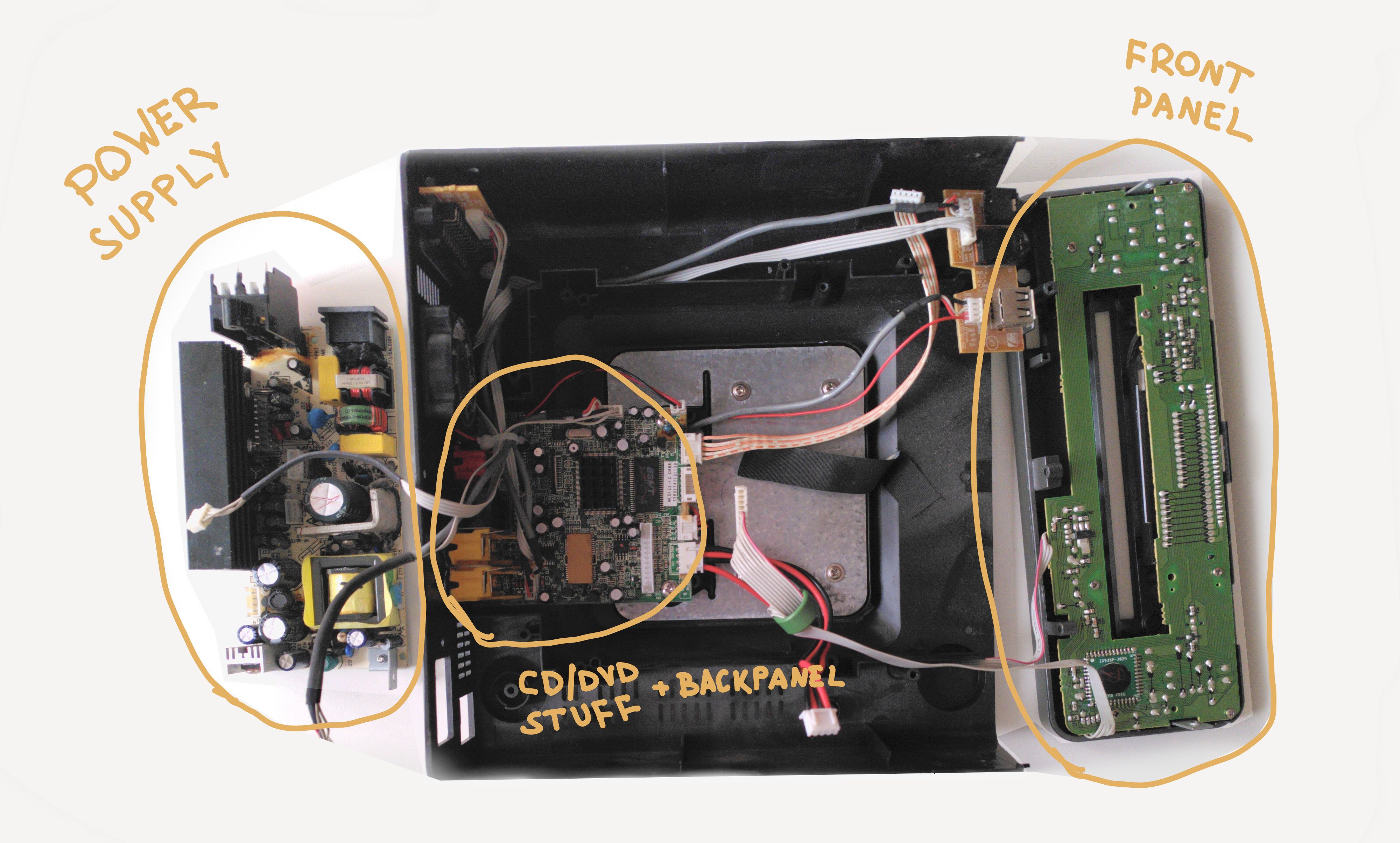 dvd player internals